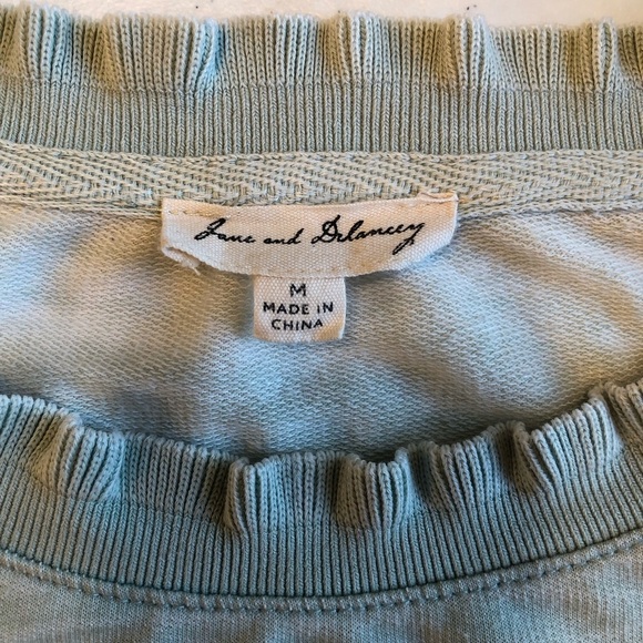 Jane and Delancey Light Green Crewneck Sweatshirt Soft Knit Size M - Picture 3 of 7